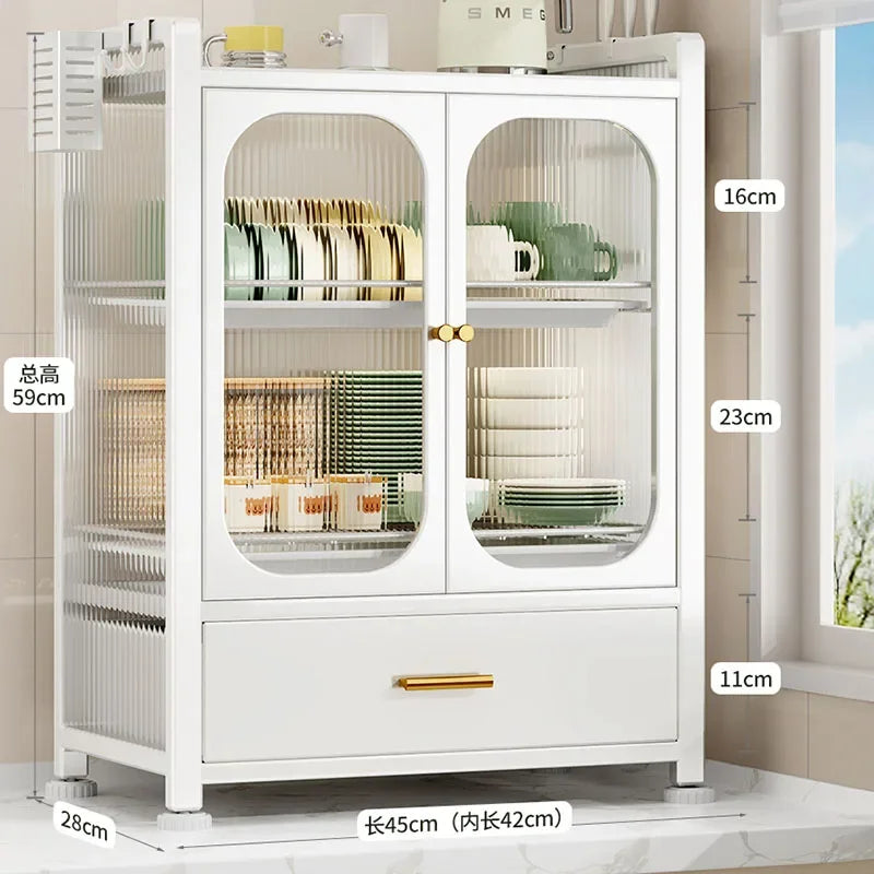 Buffet Cuisine Rangement et organisation Entrée Hall Maison Meubles Vitrine Vitrines Meuble buffet mobile complet Home LT