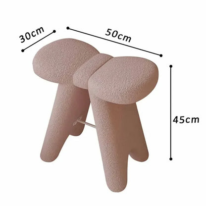 Modern Simple Shoe Changing Ottomans Portable Small Stools Multifunctional Vanity Chair Children Bedroom Living Room Furniture