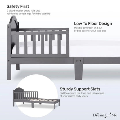 Sydney Toddler Bed in Steel Grey, Greenguard Gold Certified