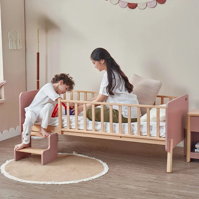 Meubles pour tout-petits Lit mezzanine bas Chambre mère enfants Chaises à bascule pour bébé Garçon Enfants Cuna Para Bebe Individuel En Bois