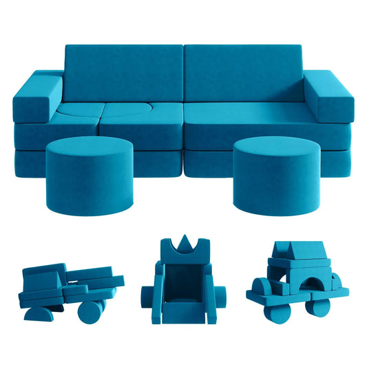 Canapé modulaire pour enfants de taille moyenne Canapé pour tout-petits pour salle de jeux Chambre à coucher Canapé pour enfants pour garçons et filles Canapé pour enfants combinable