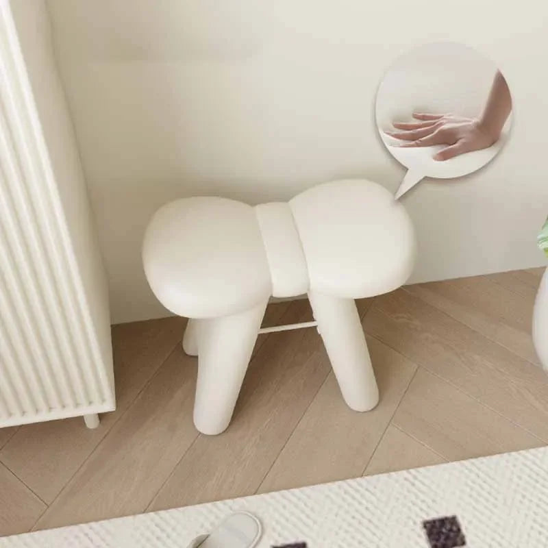 Taburetes pequeños portátiles y modernos para cambiar zapatos, taburetes multifuncionales, muebles para dormitorio de niños y sala de estar