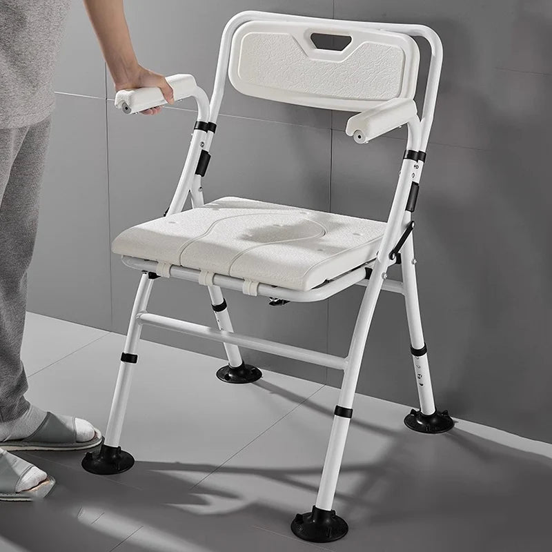 Portable Foldable Bathroom Chair Metal Plastic Children Elderly Hallway Shower Stool Bedroom Cabeceros Postmodern Furniture