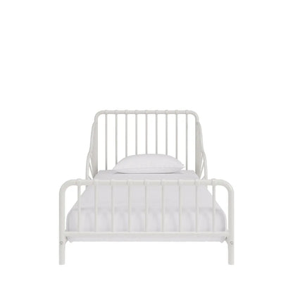 Cama infantil de metal Quinn de Little Seeds, color blanco roto