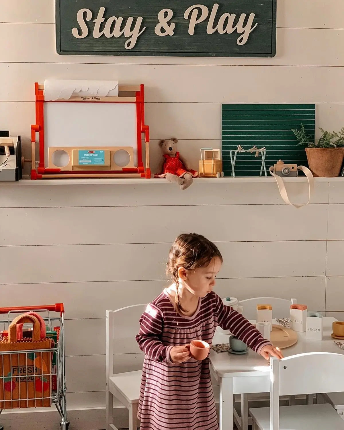 Ensemble table et 4 chaises de ferme en bois, mobilier pour enfants pour les arts et les activités - Blanc