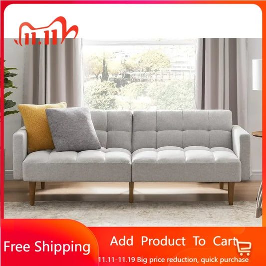 Small Sofa, Futon, Sofa Bed, Sleeper Sofa, Loveseat, Mid Century Modern Futon Couch, Sofa Cama