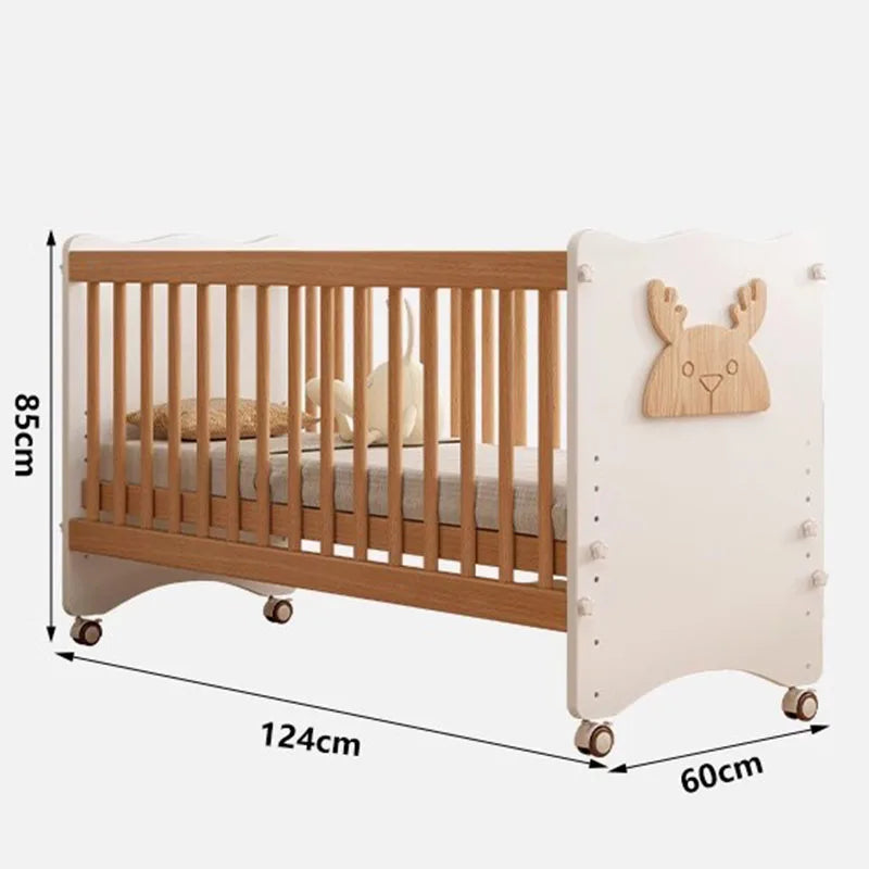 Cama de lujo para niños, artículos para bebés recién nacidos, cochecitos ligeros para niñas, madres y niños, muebles mecedores de madera para niños