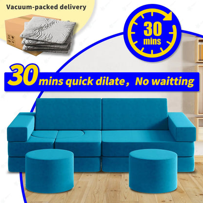 Medium Play Couch kids modular sofa Toddler Couch for Playroom bedroom Child Sofa for Boys and Girls Combinable children's sofa