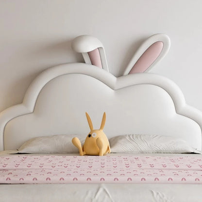 Lit pour enfants moderne et joli de princesse en forme d'animal pour filles, lit mezzanine blanc pour enfants, meubles de chambre à coucher pour enfants