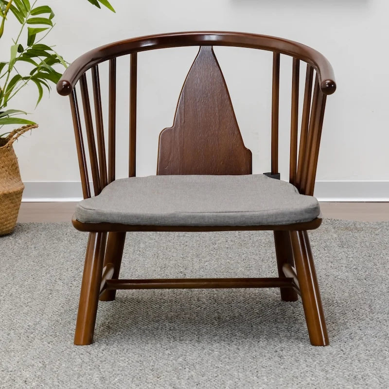 Sillas de madera con diseño de acento para sala de estar, taburete de maquillaje, escritorio para exteriores, sillas para sala de estar para niños, muebles portátiles de estilo japonés