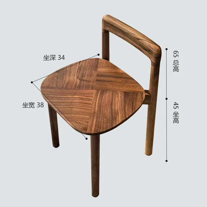 North American Black Walnut Small Stool Children Chair Shoe Changing Solid Wood Dining Chair Kitchen Furniture Home Comedor