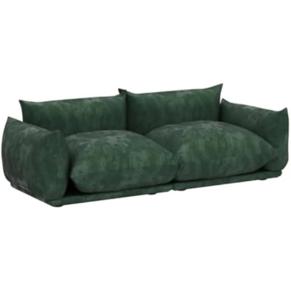 Sofá modular seccional, sofá minimalista de 77,16 pulgadas, sofá convertible, sofá moderno Lovesofa Chenilleyarn de 2 plazas para sala de estar