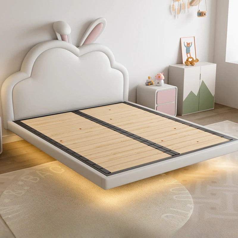 Cama infantil moderna y bonita de princesa con forma de animal para niñas, cama infantil tipo loft blanca, muebles de dormitorio para niños