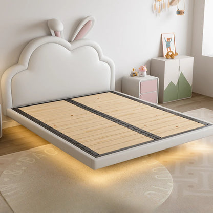 Lit pour enfants moderne et joli de princesse en forme d'animal pour filles, lit mezzanine blanc pour enfants, meubles de chambre à coucher pour enfants