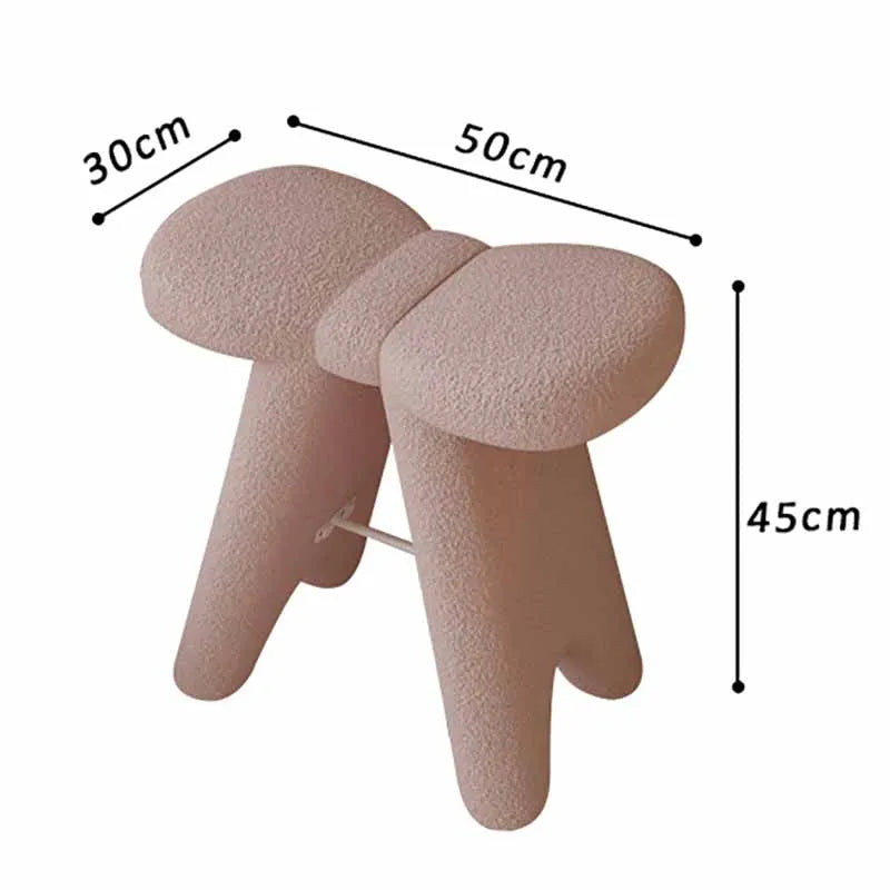 Modern Shoe Changing Ottomans Portable Bedroom Living Room Small Stools Multifunctional Vanity Chair Children Furniture for Home